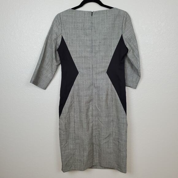 Pendleton Dress Womens 6 Petite Virgin Wool Sheath Office Slimming Houndstooth - Picture 6 of 9